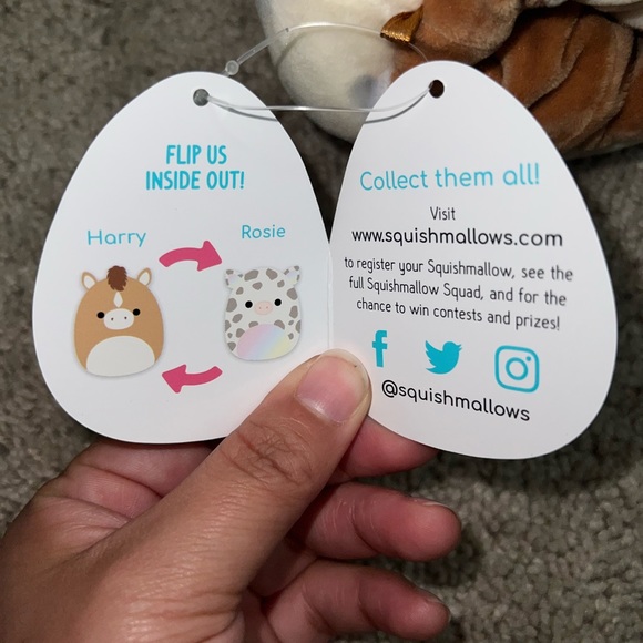 New 4”Harry the Horse Rosie the Pig Flipamallow Squishmallows - Picture 8 of 9